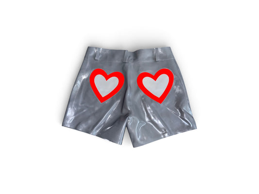 LOVE CRAFT LATEX MINI SHORTS