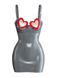 LOVE CRAFT LATEX MINI DRESS