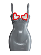 LOVE CRAFT LATEX MINI DRESS