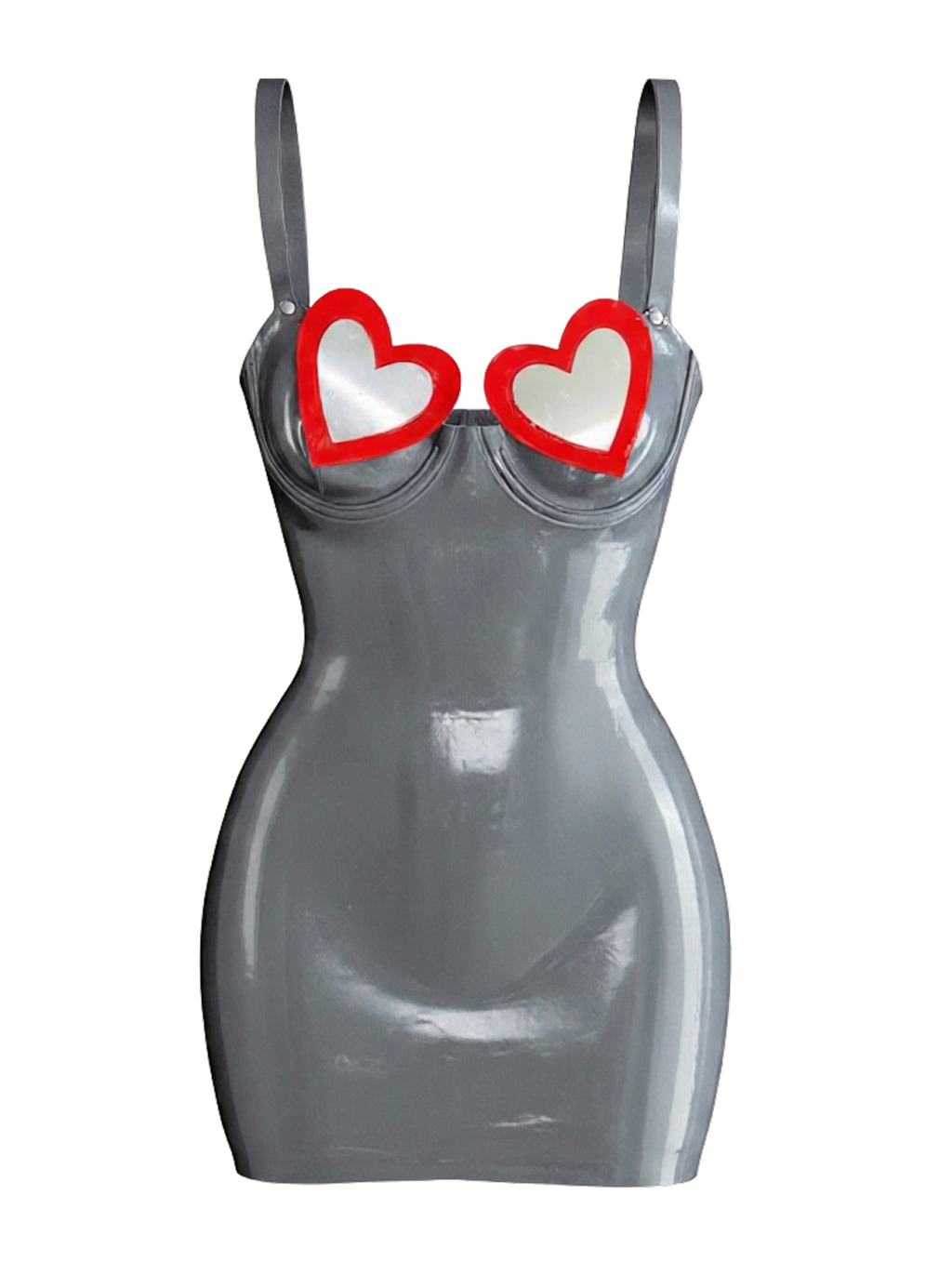 LOVE CRAFT LATEX MINI DRESS
