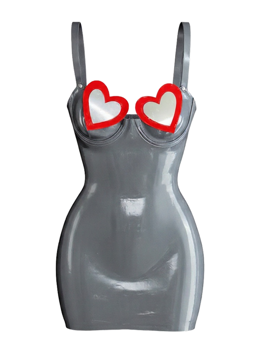 LOVE CRAFT LATEX MINI DRESS